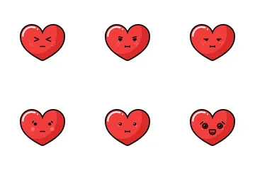 Hearts Emoji Icon Pack