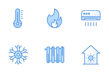 Heat And Cooling Icon Pack