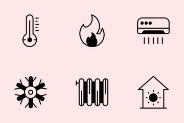 Heat And Cooling Icon Pack