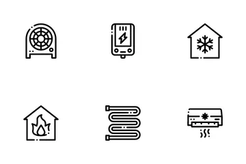 Heating And Cooling Icon Pack