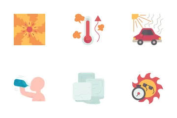 Heatstroke Protection Icon Pack