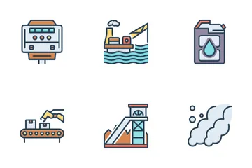 Heavy And Power Industry Icon Pack