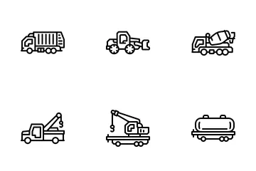 Heavy Equipment Icon Pack