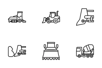 Heavy Machinery Icon Pack