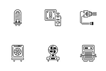 Heizungs-/Lüftungs-/Klimaanlagen Symbolpack