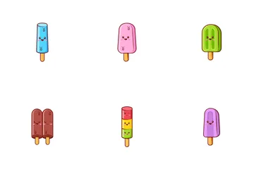 Helado Paquete de Iconos