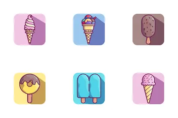 Helado Paquete de Iconos