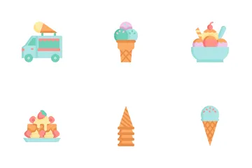 Helado Paquete de Iconos