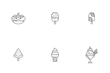 Helado Paquete de Iconos