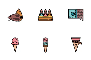 Helado Paquete de Iconos