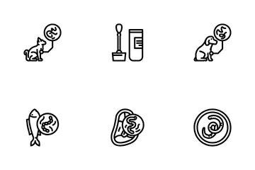 Helminth Worm Parasite Nematode Icon Pack