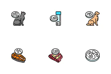 Helminth Worm Parasite Roundworm Icon Pack