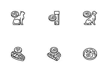 Helminth Worm Parasite Roundworm Icon Pack