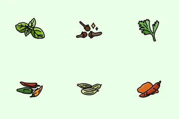 Herbes et épices Icon Pack