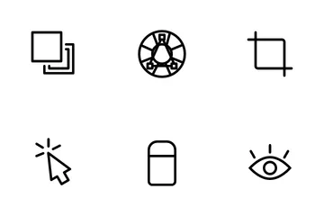 Herramienta de diseño gráfico Paquete de Iconos