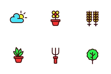 Herramienta de jardinería Paquete de Iconos