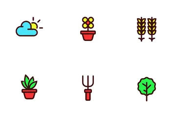 Herramienta de jardinería Paquete de Iconos