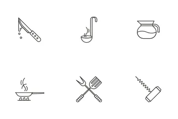 Herramientas de cocina Paquete de Iconos