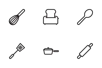 Herramientas de cocina Paquete de Iconos