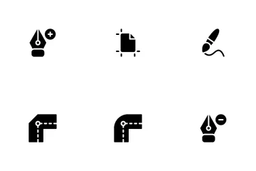 Herramientas de edición de vectores Paquete de Iconos