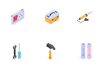 Herramientas de electricista Paquete de Iconos