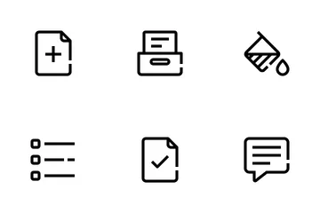 Herramientas de documentos Paquete de Iconos