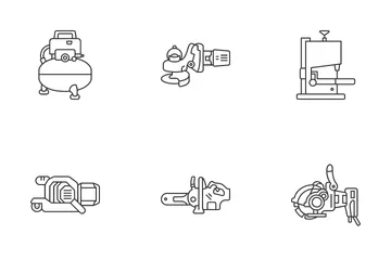 Herramientas eléctricas Paquete de Iconos