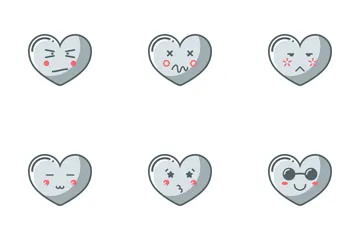 Herz-Emoji Symbolpack