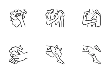 Limpieza Higiénica Paquete de Iconos