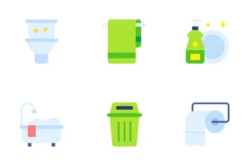 Higiene y Desinfección Paquete de Iconos