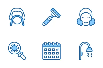 Higiene y Desinfección Paquete de Iconos