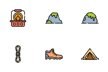 Hiking And Adventure Icon Pack