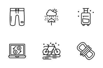 Hiking And Camping Icon Pack