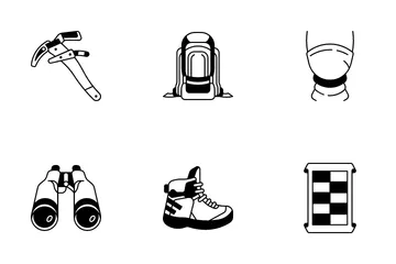 Hiking Essentials Icon Pack