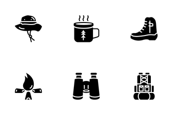 Hiking Outdoor Icon Pack