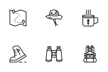 Hiking Outdoor Icon Pack
