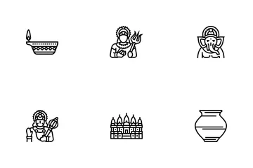 Hinduism Religion Icon Pack