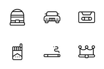 Hip hop Paquete de Iconos