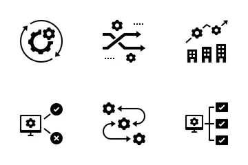 Hiperautomatización Paquete de Iconos