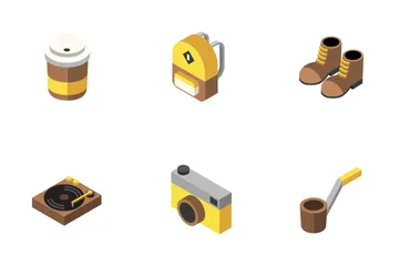 Hipster Elements Isometric - Histerism Icon Pack