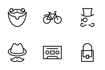 Hipster Style Icon Pack