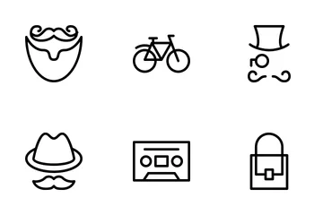 Hipster Style Icon Pack