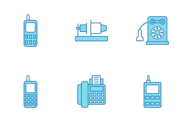 Histoire des téléphones Pack d'Icônes