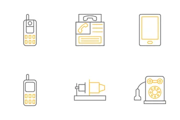 Histoire des téléphones Pack d'Icônes