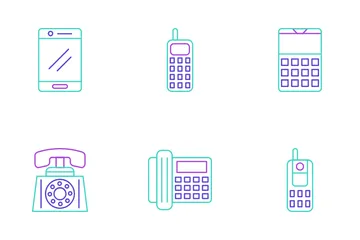 History Of Phones Icon Pack