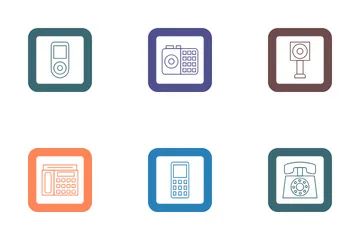 History Of Phones Icon Pack