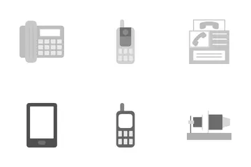 History Of Phones Icon Pack