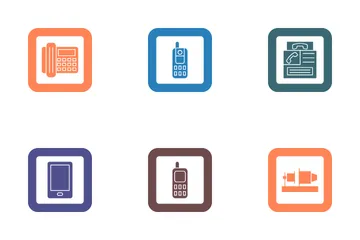 History Of Phones Icon Pack