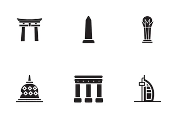 Puntos de referencia Paquete de Iconos