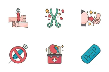 HIV And AIDS Icon Pack